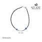 Silver Modern & Trendy Evil eye silver bar Anklets for her