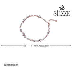 Rose Gold Miniature Designer Hand Bracelet