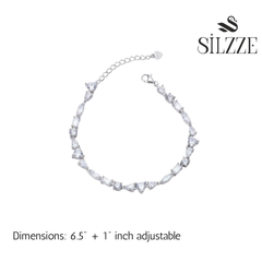 Silver Miniature Designer Hand Bracelet