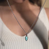 Azure Marquise 925 Pure Silver Necklace