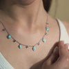 Oceanic Bloom Larimar & Pink Tourmaline Necklace