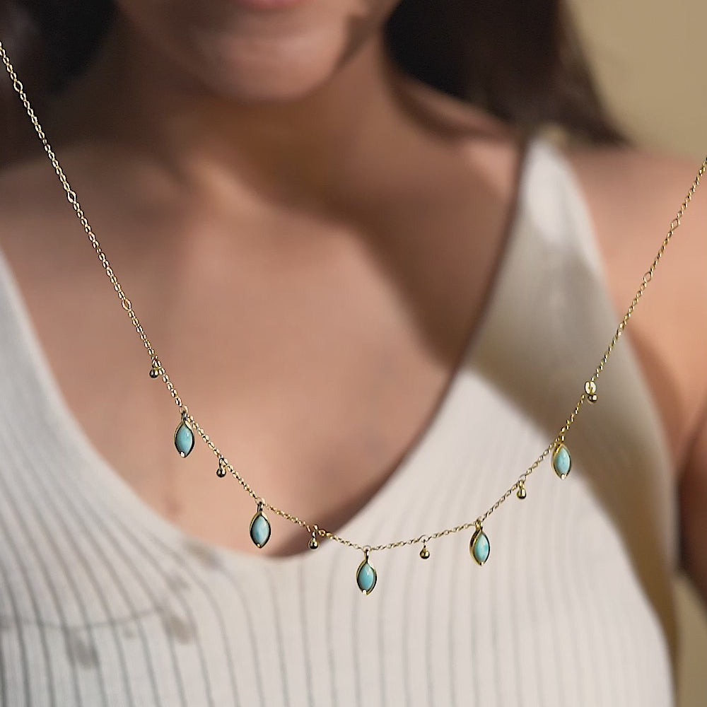 Ethereal Teardrop 925 Pure Silver Necklace