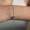 925 Sparkling Sapphire Evil Eye Bracelet