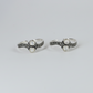 Silver Mother of pearl Oxidised Toe ring