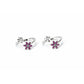 Silver Pink CZ Toe Ring