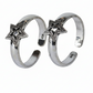 Silver Star Shine Toe Ring