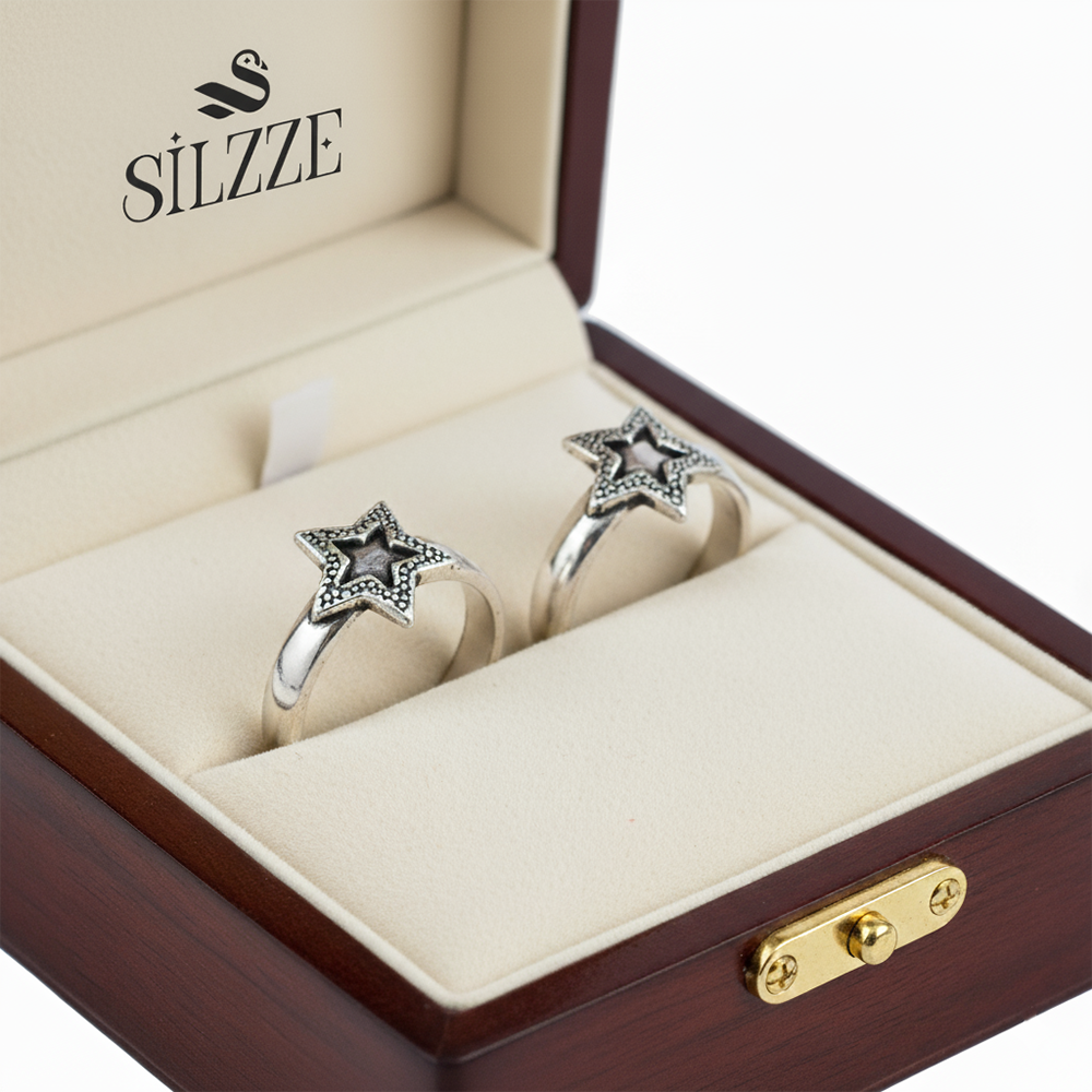 Silver Star Shine Toe Ring