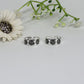 Silver Bloom Oxidized Toe Rings