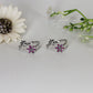 Silver Pink CZ Toe Ring