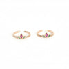 Rose Gold Crown Toe Ring