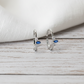 Silver Blue crown Toe ring