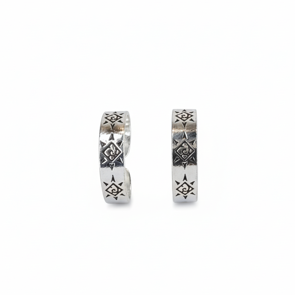 Silver Beach and sun  Aesthetic Toe ring