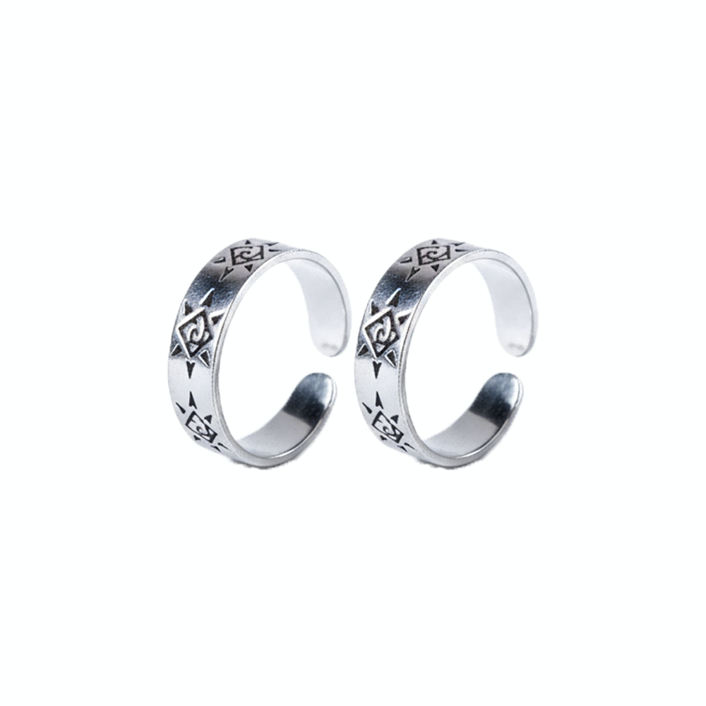 Silver Beach and sun  Aesthetic Toe ring
