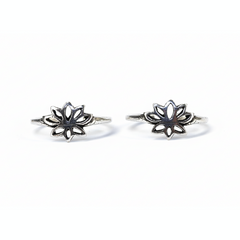 Silver Blossoming Lotus Toe ring